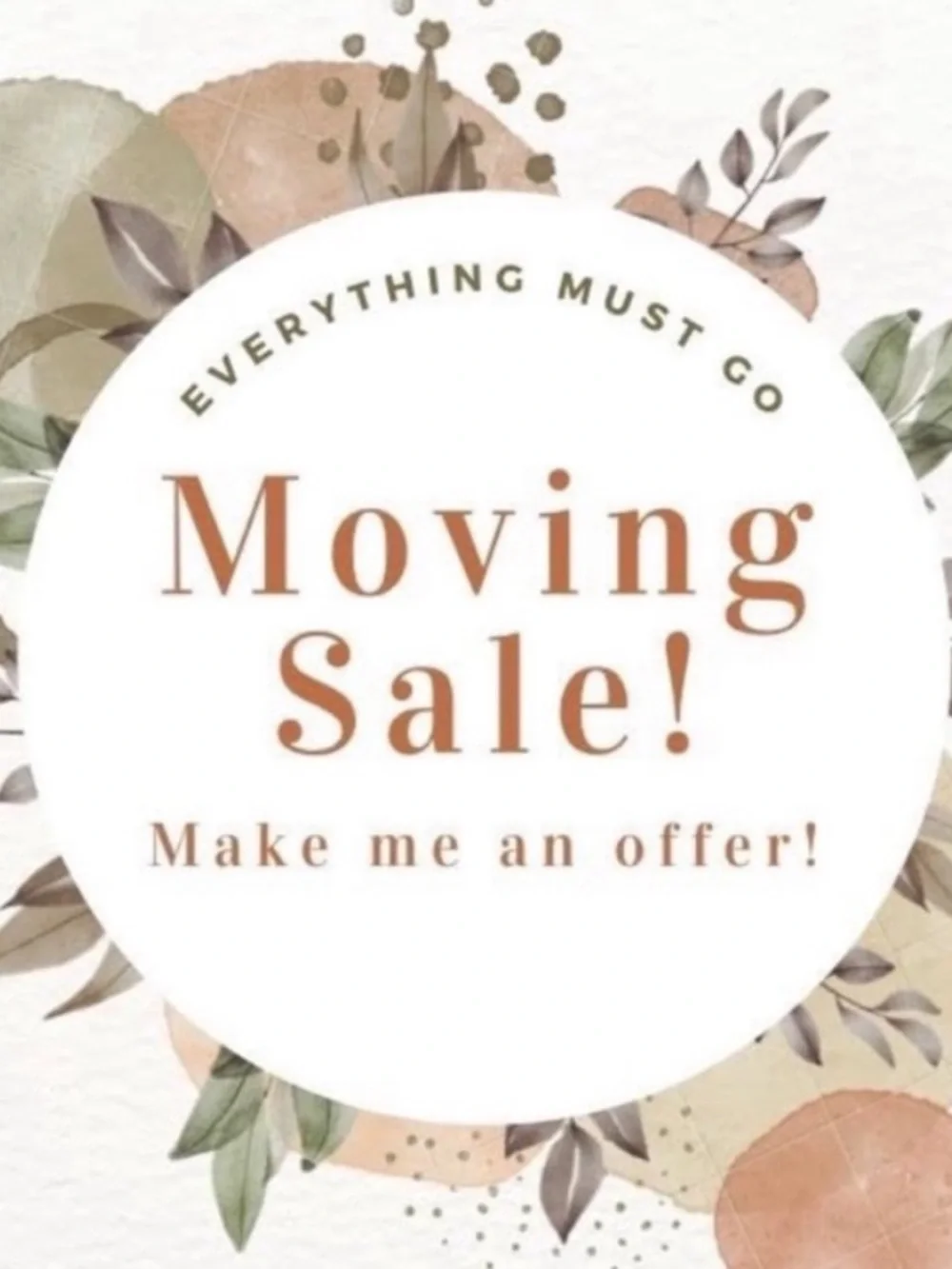Moving Sale !!! - Picture 1 of 1